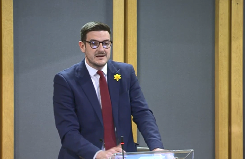 James Evans MS in the Welsh Parliament