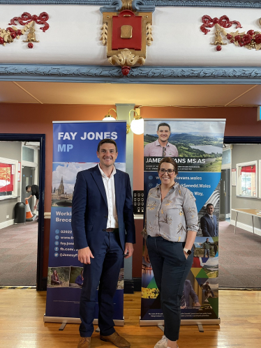 James Evans MS & Fay Jones MP, Members of the Welsh and Westminster Parliament 