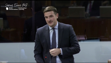 James Evans in the Senedd