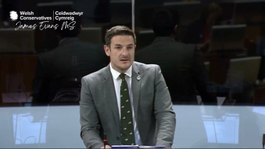 James Evans in the Senedd